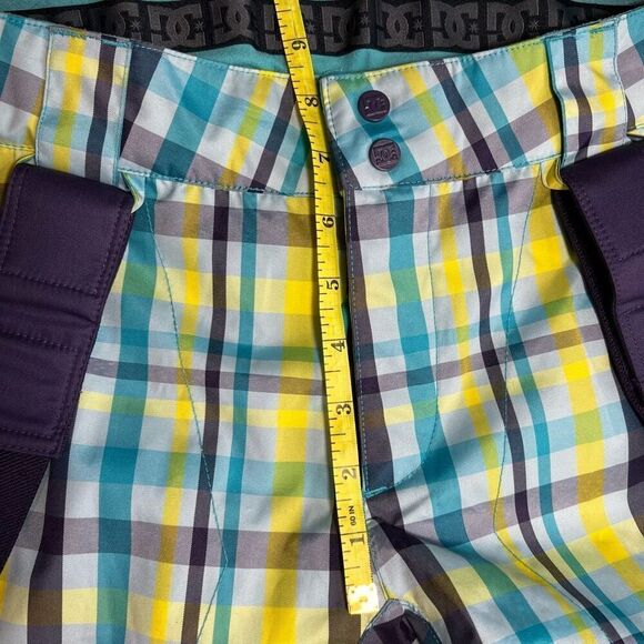 DC Women's Medium Ace Exotex 5K Series Snowboard Ski Snow Pants Multicolor Plaid - Picture 12 of 16